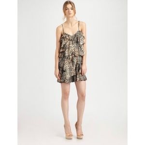 Rachel Zoe Asymmetrical Cheetah Print Dress